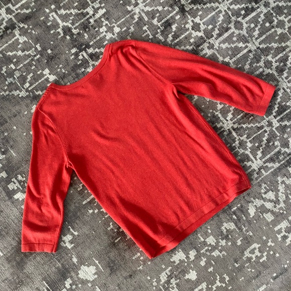 GUC Banana Republic Coral Knit Crew Sweater Size Small No visible wear - Picture 5 of 8